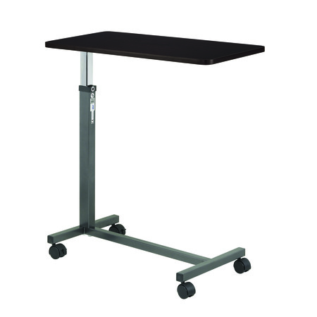 DRIVE MEDICAL Non Tilt Top Overbed Table, Silver Vein 13067